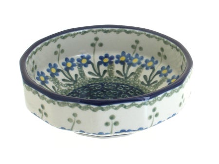 Ceramika Artystyczna Blue Posy Petite Bowl/Dish — Polish Pottery