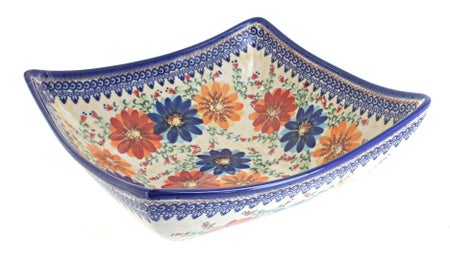 Vena Autumn Burst Large Serving Piece — Polish Pottery