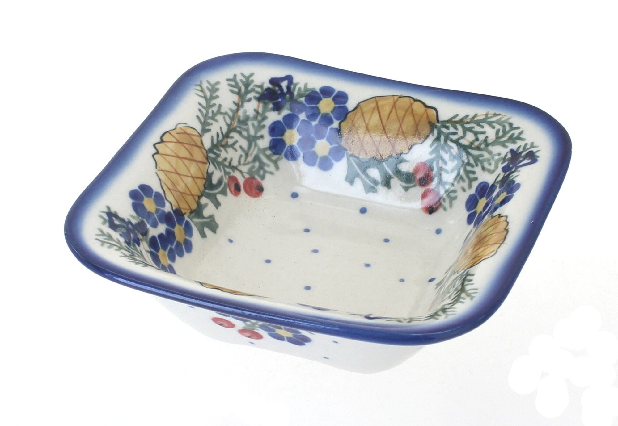 WR Unikat Pinecone Petite Bowl/Dish — Polish Pottery