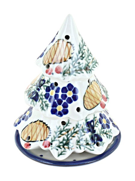 WR Unikat Pinecone Luminary — Polish Pottery