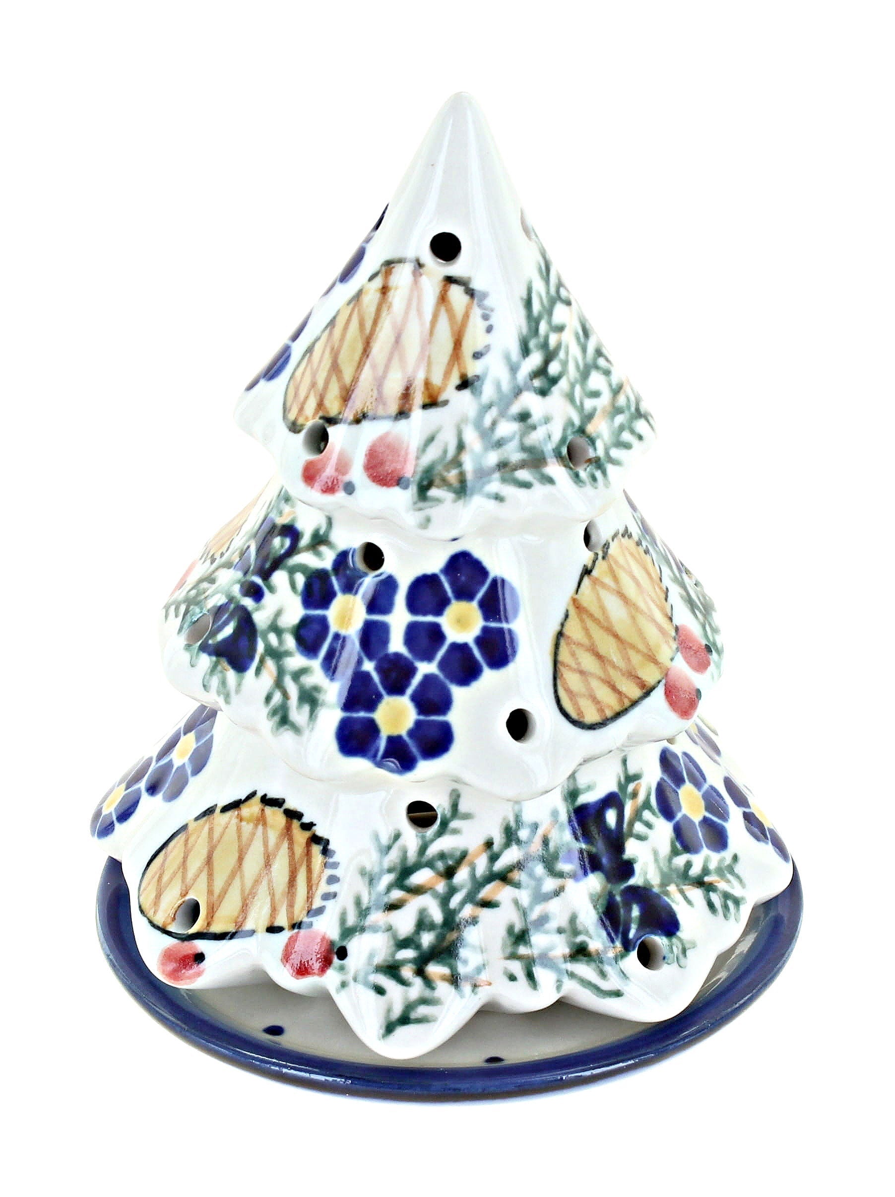 WR Unikat Pinecone Luminary — Polish Pottery