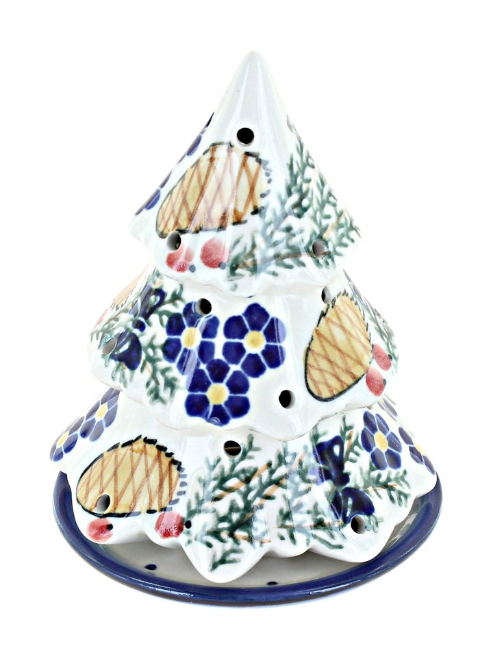 WR Unikat Pinecone Luminary — Polish Pottery