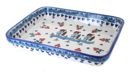 WR Unikat Frosty Duo Large Bakeware — Polish Pottery