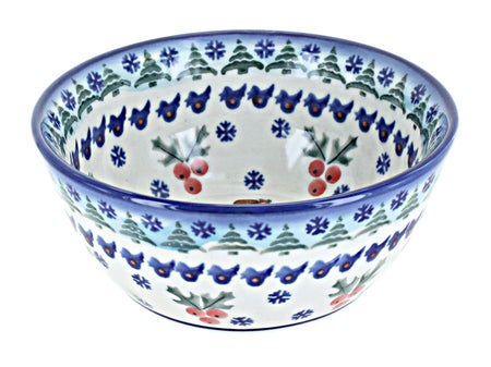 WR Unikat Frosty Duo Large Serving Piece — Polish Pottery