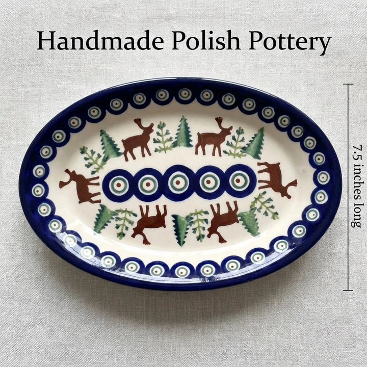 Zaklady Reindeer Pine Salt & Pepper Shaker — Polish Pottery