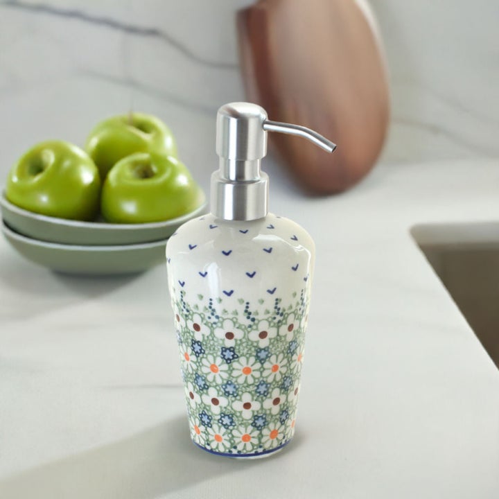 Manufaktura Green Daisy Bathroom Accessories — Polish Pottery
