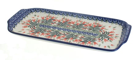 Ceramika Artystyczna Spring Tulip Small Serving Piece — Polish Pottery