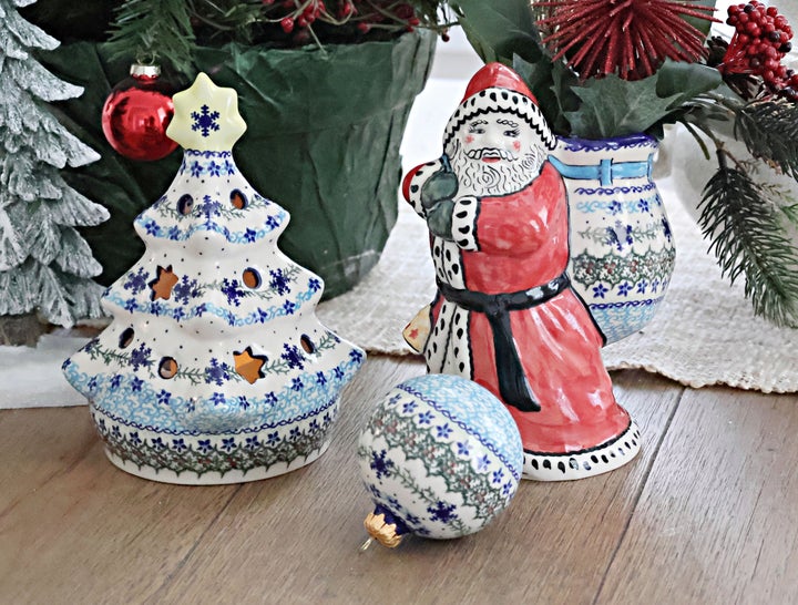 Vena Winter Celebration Figurine — Polish Pottery
