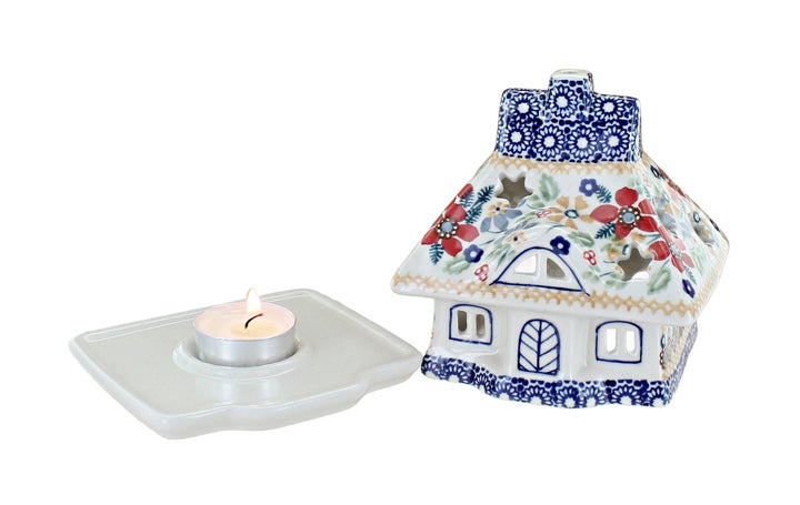 Manufaktura Red Daisy Luminary — Polish Pottery