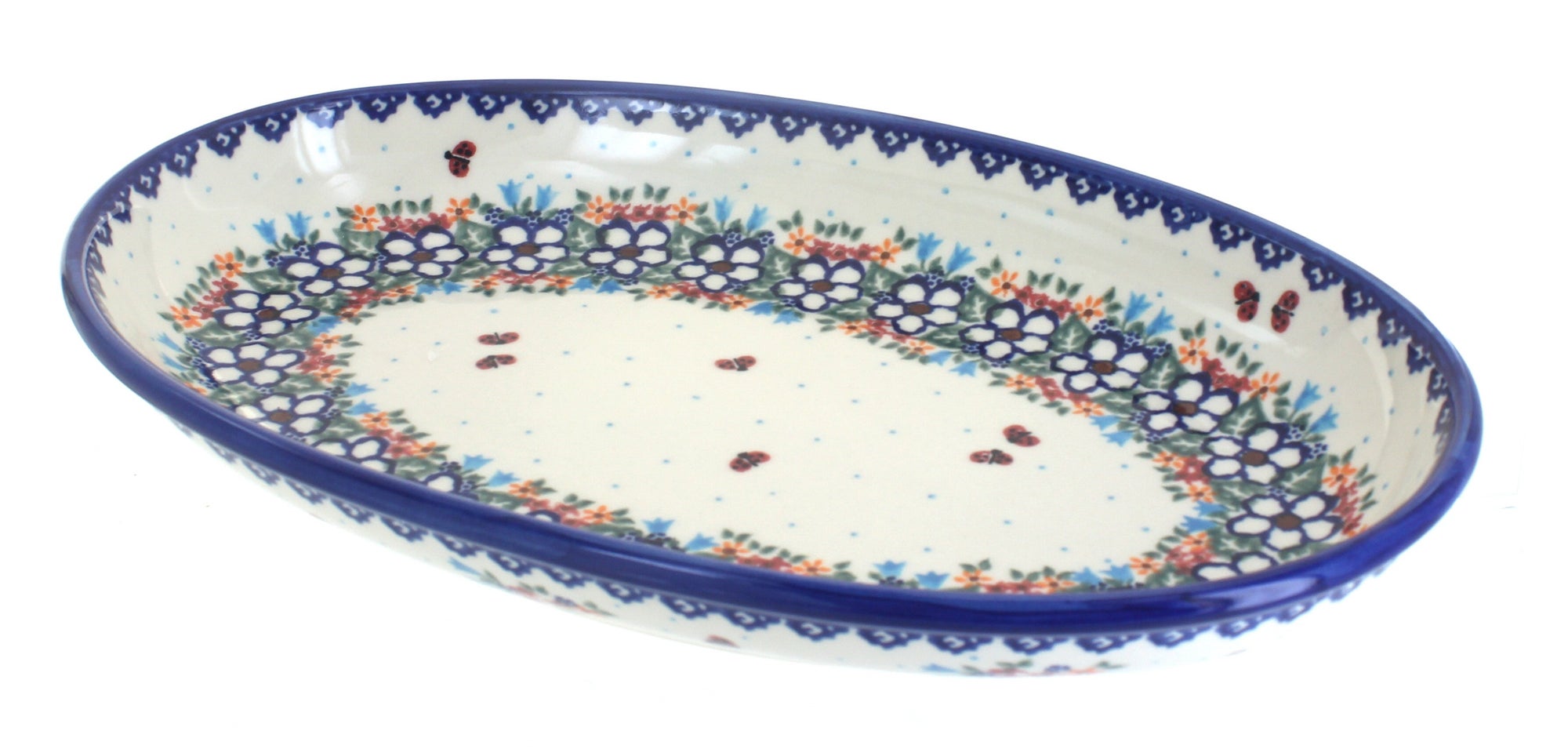 Vena Scarlett Large Serving Piece — Polish Pottery
