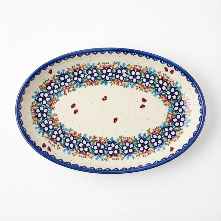 Vena Scarlett Large Serving Piece — Polish Pottery