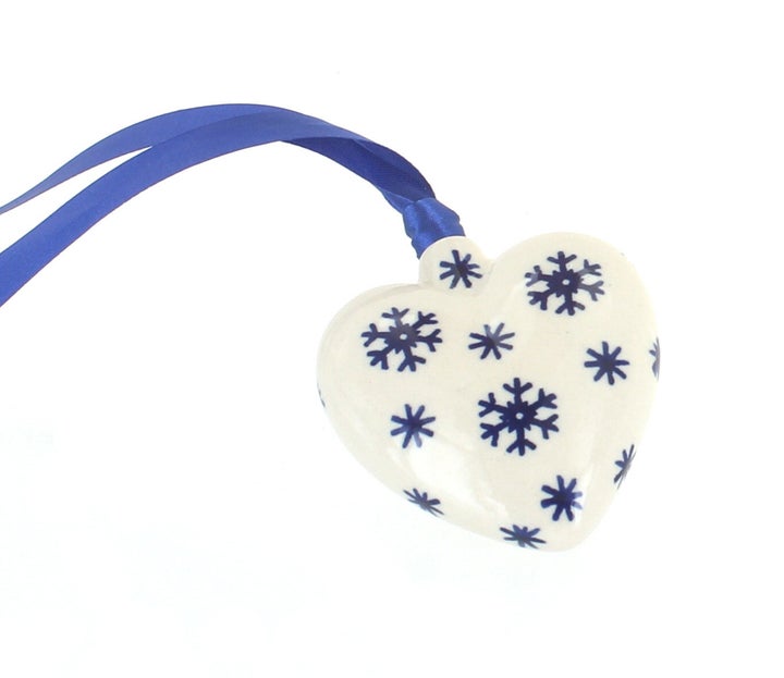 Manufaktura Snow Flurry Christmas Ornament — Polish Pottery
