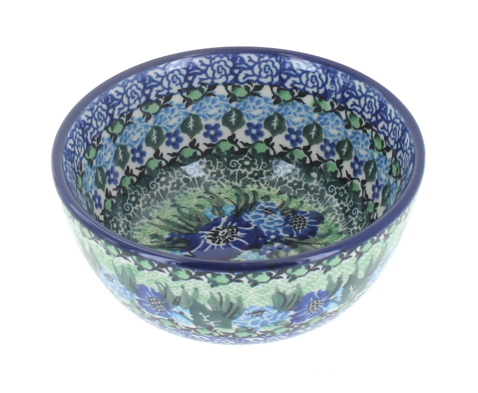 Ceramika Artystyczna Sapphire Fields Dining Plates & Bowls — Polish Pottery