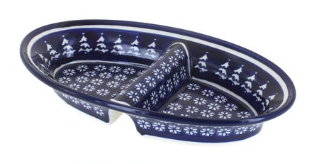 Zaklady Winter Nights Large Serving Piece — Polish Pottery