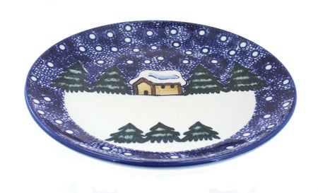 WR Unikat Winter Forest Dining Plates & Bowls — Polish Pottery