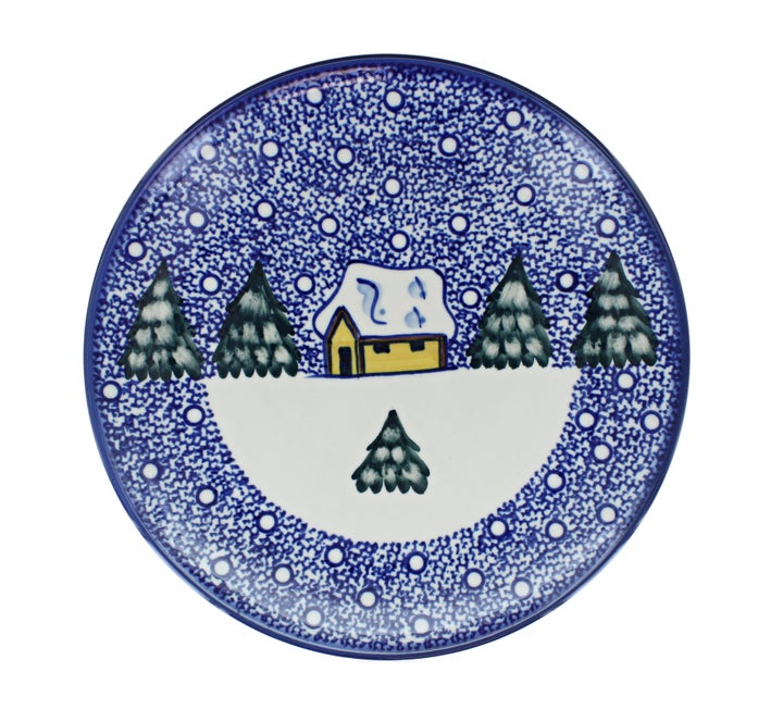 WR Unikat Winter Forest Dining Plates & Bowls — Polish Pottery