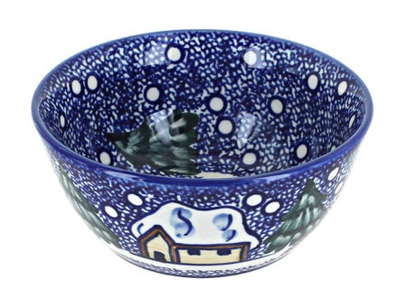 WR Unikat Winter Forest Dining Plates & Bowls — Polish Pottery