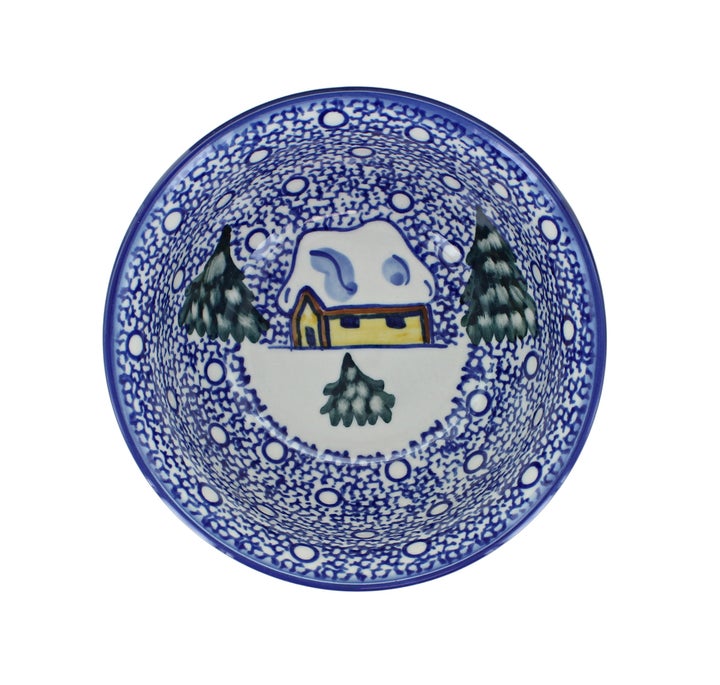WR Unikat Winter Forest Dining Plates & Bowls — Polish Pottery
