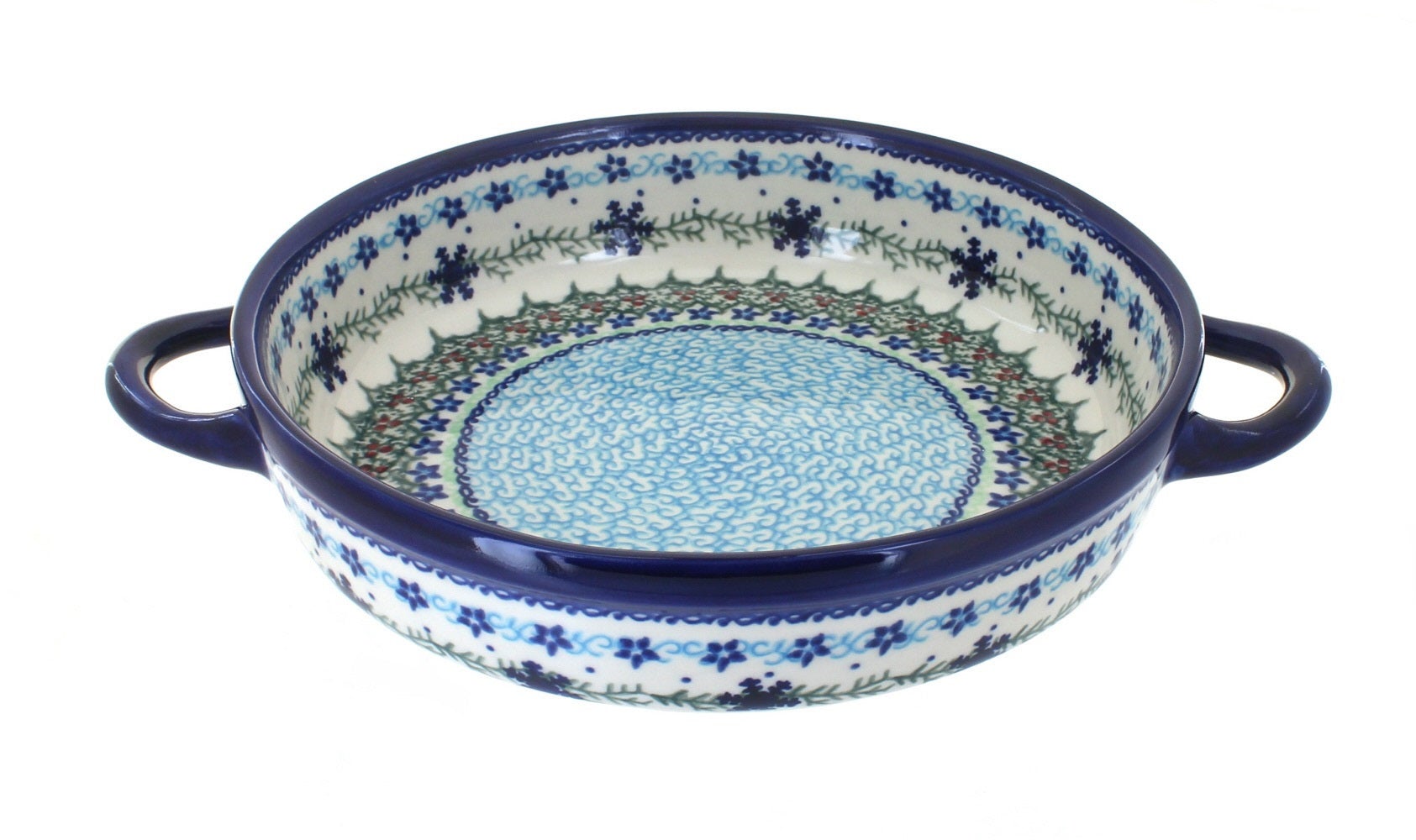 Vena Winter Celebration Small Bakeware — Polish Pottery