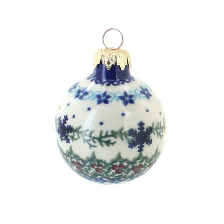 Vena Winter Celebration Small Christmas Ball — Polish Pottery