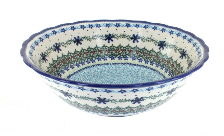 Vena Winter Celebration Large Serving Piece — Polish Pottery