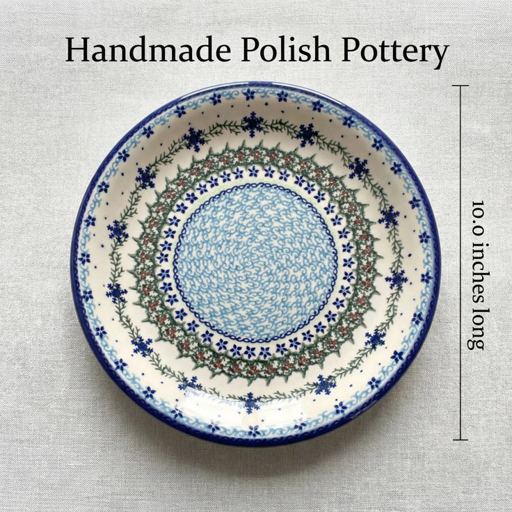 Detail image of Vena Winter Celebration Dining Plates & Bowls — Polish Pottery