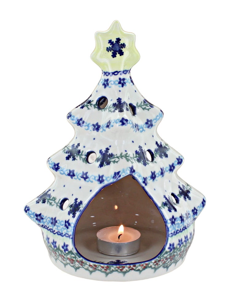 Detail image of Vena Winter Celebration Luminary — Polish Pottery