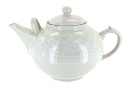 Manufaktura White Lace Teapot — Polish Pottery