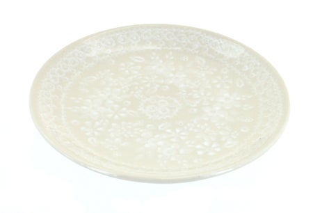 Manufaktura White Lace Dining Plates & Bowls — Polish Pottery