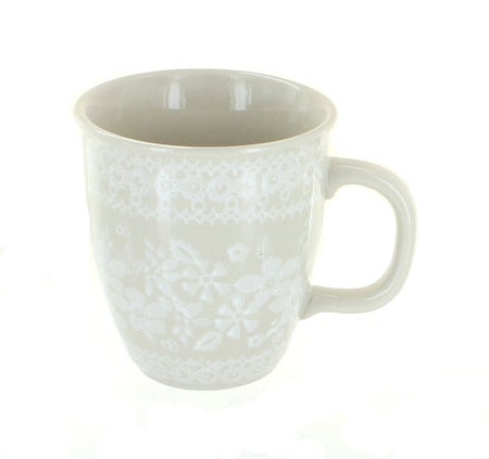 Manufaktura White Lace Mug — Polish Pottery