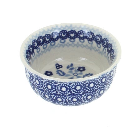 Manufaktura Vintage Blue Daisy Petite Bowl/Dish — Polish Pottery