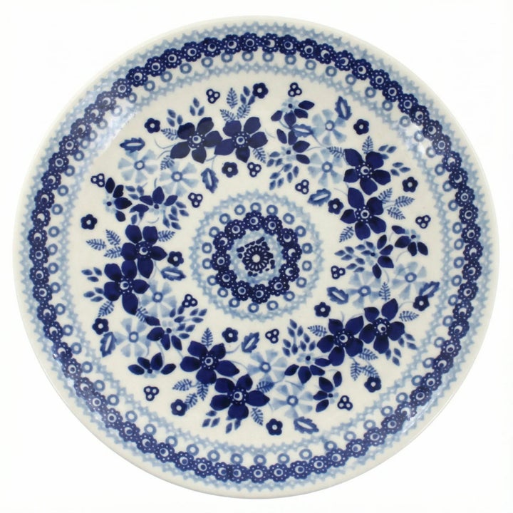 Manufaktura Vintage Blue Daisy Dining Plates & Bowls — Polish Pottery