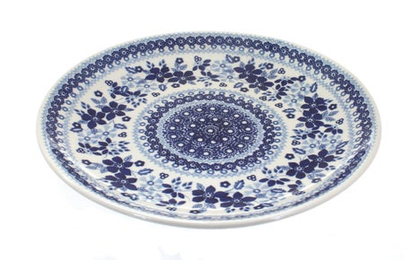 Manufaktura Vintage Blue Daisy Dining Plates & Bowls — Polish Pottery