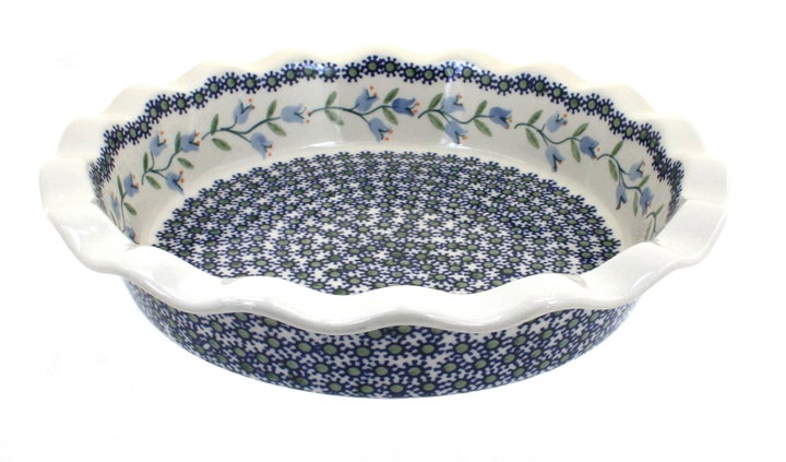 Manufaktura Tulip Pie Plate — Polish Pottery