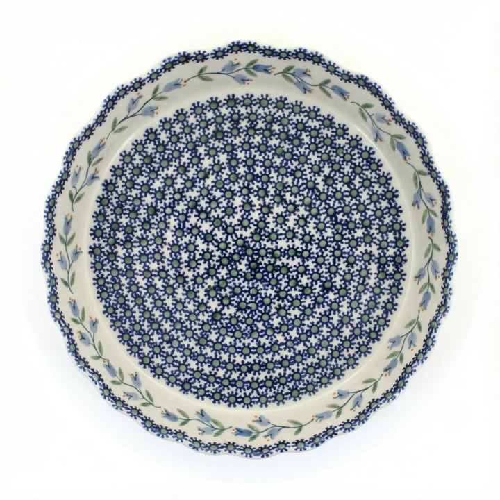 Manufaktura Tulip Pie Plate — Polish Pottery