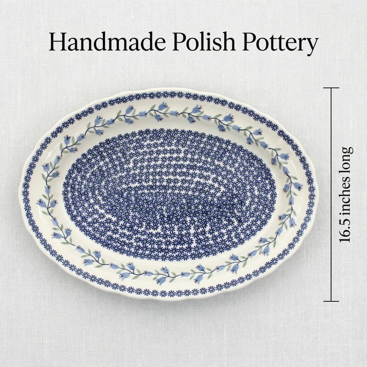 Manufaktura Tulip Large Serving Piece — Polish Pottery
