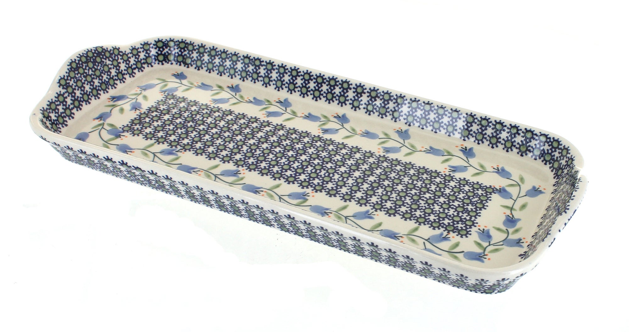Manufaktura Tulip Medium Serving Piece — Polish Pottery