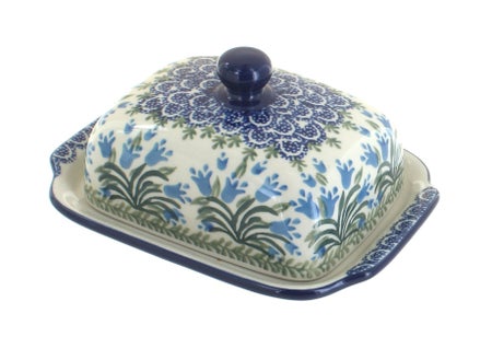 Ceramika Artystyczna Tulip Bouquet Butter Dish — Polish Pottery