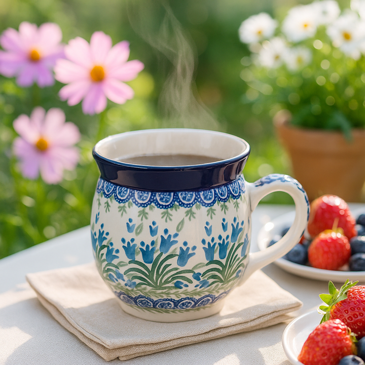 Ceramika Artystyczna Tulip Bouquet Mug — Polish Pottery