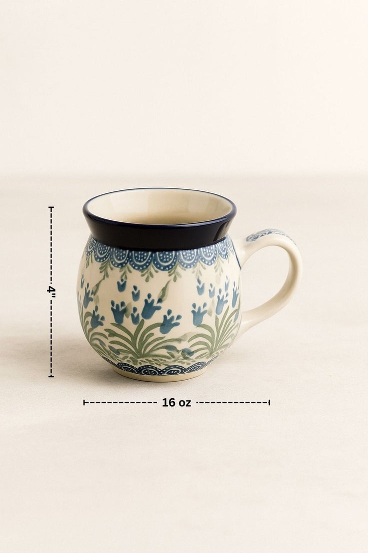 Detail image of Ceramika Artystyczna Tulip Bouquet Mug — Polish Pottery