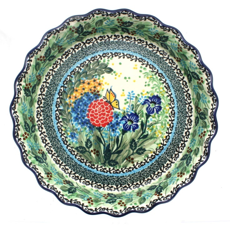 Detail image of Ceramika Artystyczna Teresa Pie Plate — Polish Pottery