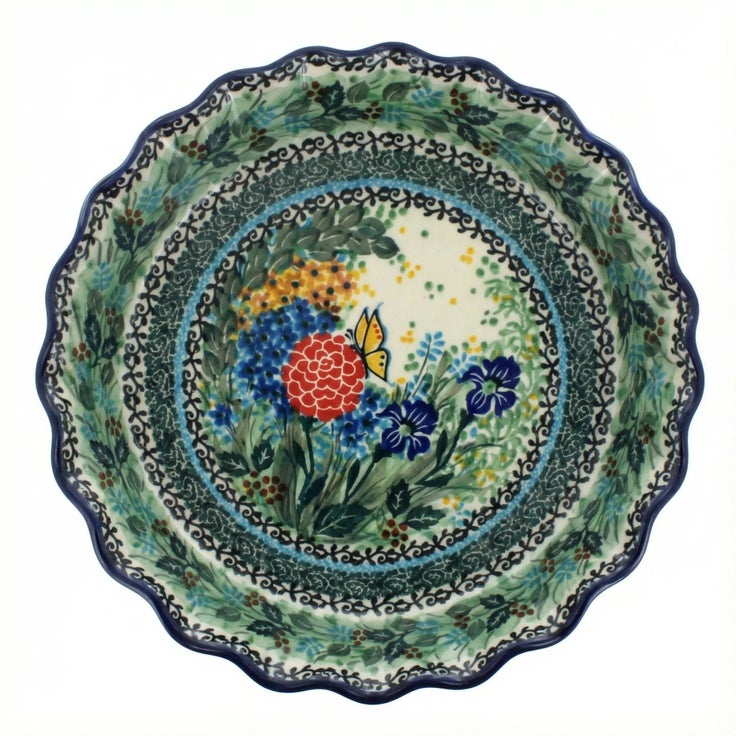 Detail image of Ceramika Artystyczna Teresa Pie Plate — Polish Pottery