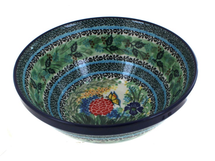 Detail image of Ceramika Artystyczna Teresa Medium Serving Piece — Polish Pottery