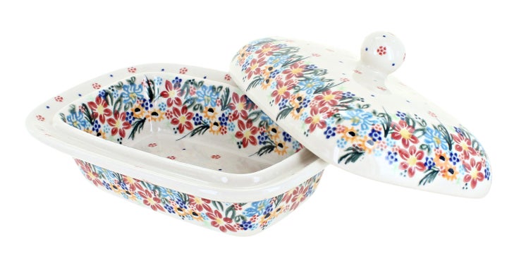 Detail image of Vena Tara Butter Dish — Polish Pottery