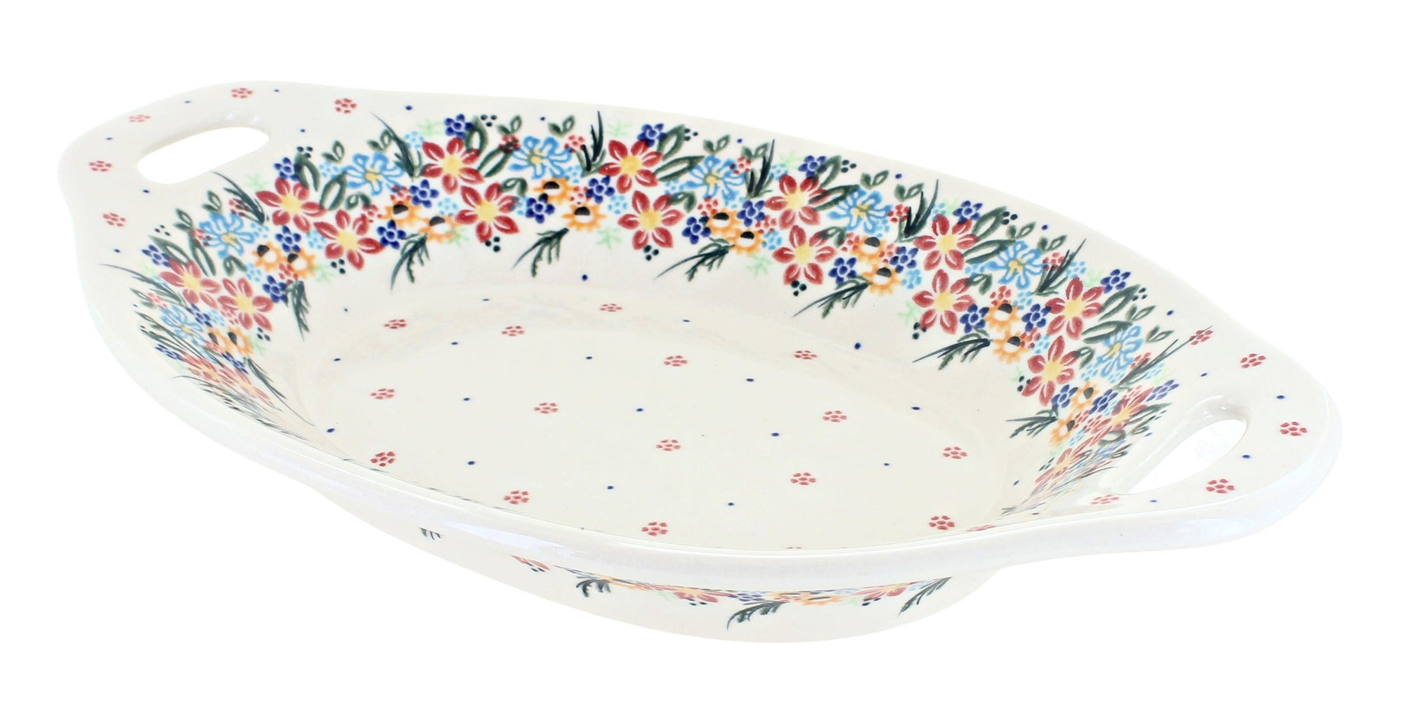Vena Tara Medium Serving Piece — Polish Pottery