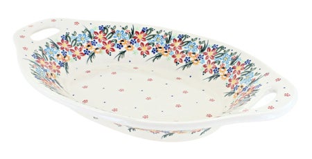 Vena Tara Medium Serving Piece — Polish Pottery