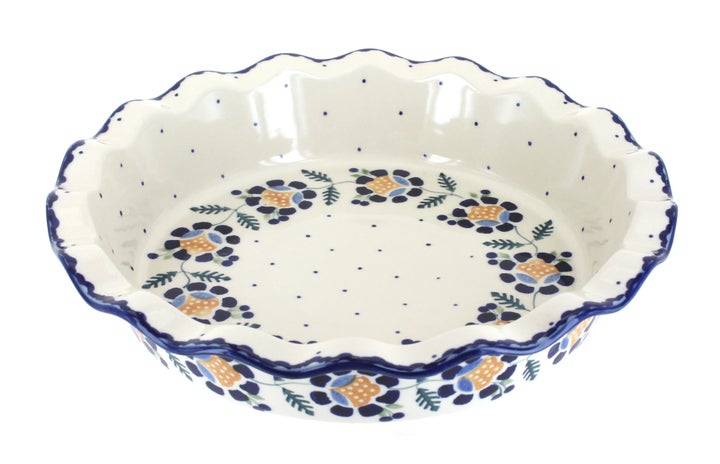 Manufaktura Sunflower Pie Plate — Polish Pottery