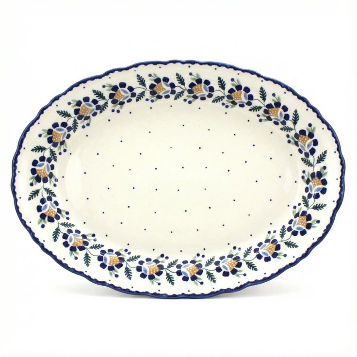 Detail image of Manufaktura Sunflower Large Serving Piece — Polish Pottery