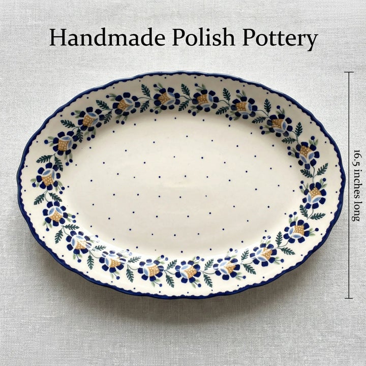Manufaktura Sunflower Large Serving Piece — Polish Pottery