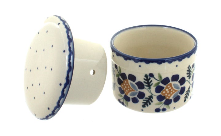 Manufaktura Sunflower Butter Dish — Polish Pottery